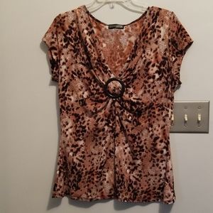 Animal print top